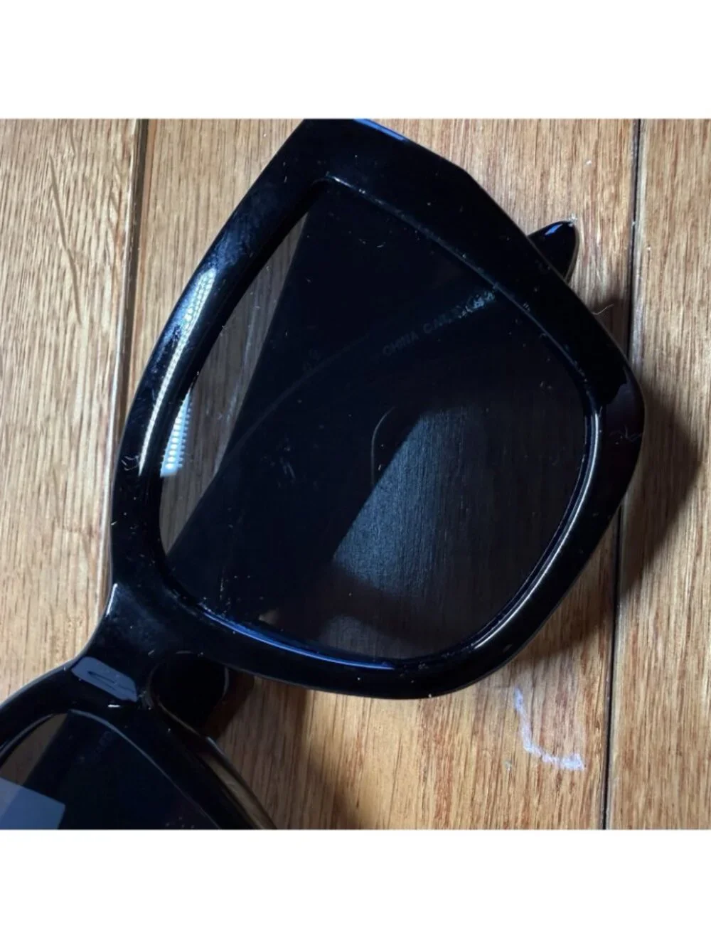 AIRE Oversized Black Square Sunglasses Thick Frame Minimal Chic Designer